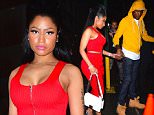 EXCLUSIVE: Nicki Minaj and Meek Mill were spotted leaving 40/40 Club in NYC after watching the Floyd Mayweather fight. Nicki stunned in a red Alexander Wang Dress as she left the club. Meek proved to be a true gentleman opening the door for his lady, and helping her across a puddle.\n\nPictured: Nicki Minaj, Meek Mill\nRef: SPL1124677  130915   EXCLUSIVE\nPicture by: 247PAPS.TV / Splash News\n\nSplash News and Pictures\nLos Angeles: 310-821-2666\nNew York: 212-619-2666\nLondon: 870-934-2666\nphotodesk@splashnews.com\n